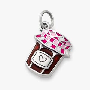 James Avery Pink and Red Jam Jar Charm
